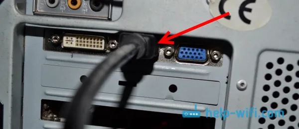 HDMI выход на стационарном компьютере