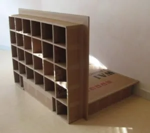 шкаф из картонных коробок