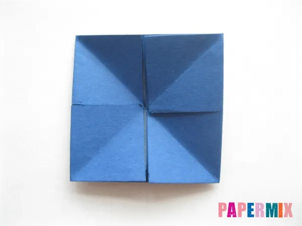 Как сделать бумажный книжный шкаф (оригами) шаг за шагом - шаг 9