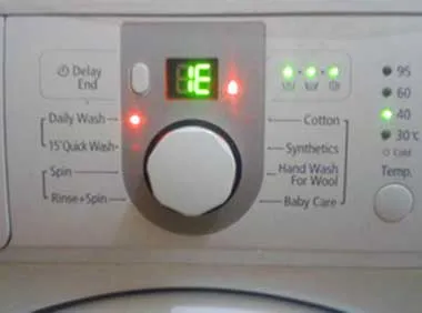 Ошибка LE или 1E стиральной машины LG