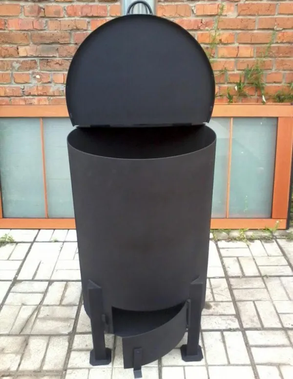 самодельная печь для сжигания мусора на даче
