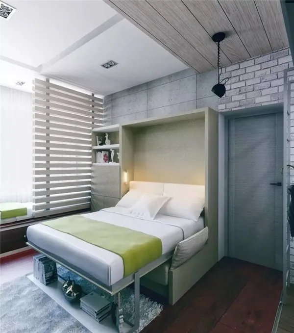 Дизайн квартиры-студии с откидной кроватью