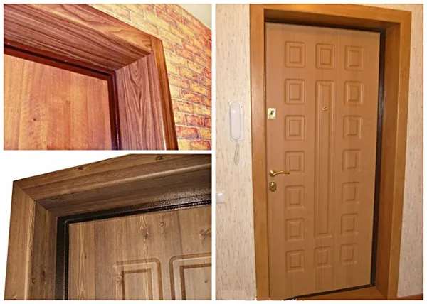 Как отделать дверной проем входной двери панелями мдф 6