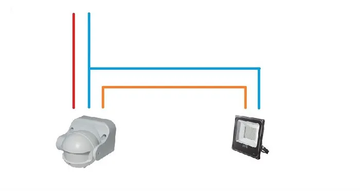 Как подключить светодиодный прожектор 2