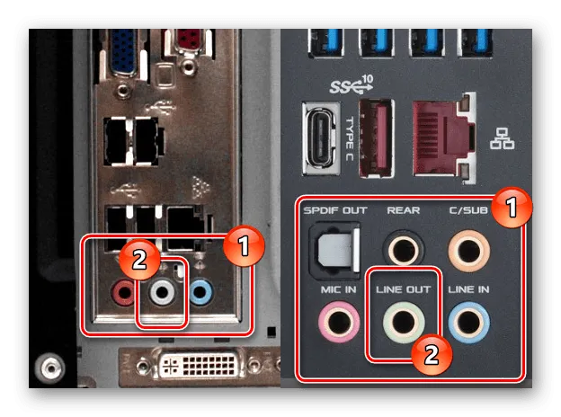 Процесс выбора гнезда для подключения 3.5 mm jack