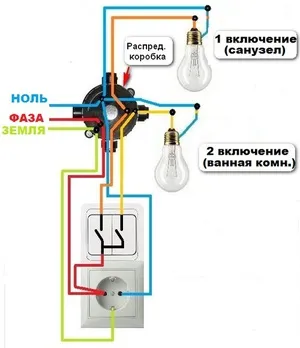 Как подключить блок розетка-выключатель в одном корпусе: схема и последовательность действий