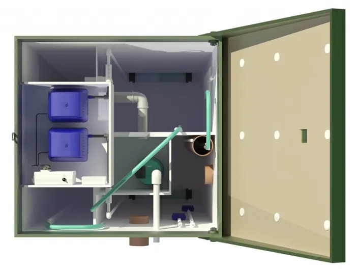 Септик Топас 4 с принудительным отводом стока