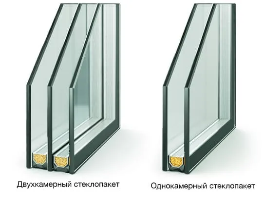 Отличие двухкамерного стеклопакета от однокамерного