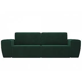 Прямой диван Беккер Велюр Зеленый