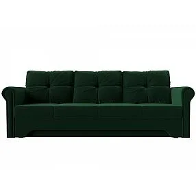 Диван прямой Европа Велюр Зеленый