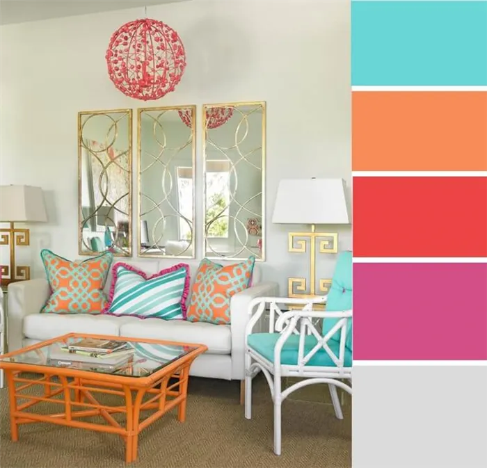 Какой цвет сочетается с персиковым 10