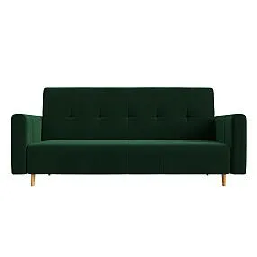 Прямой диван книжка Вест Велюр Зеленый