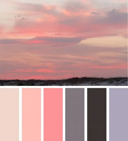 персиковый цвет и его сочетания с другими цветами