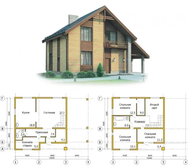 Проект каркасного дома