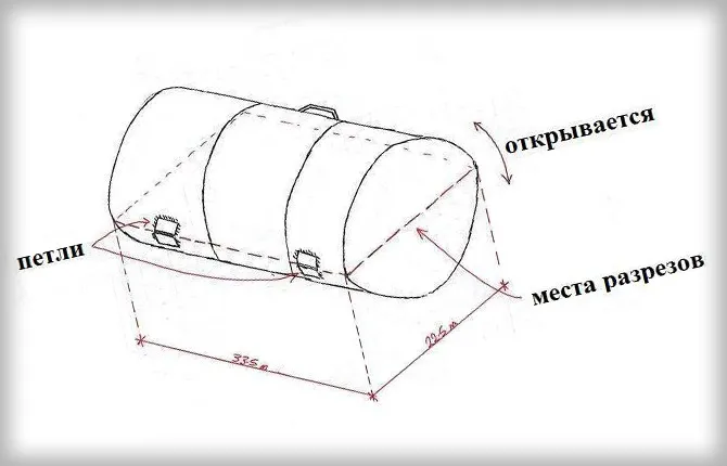 Как сделать коптильню из бочки 7