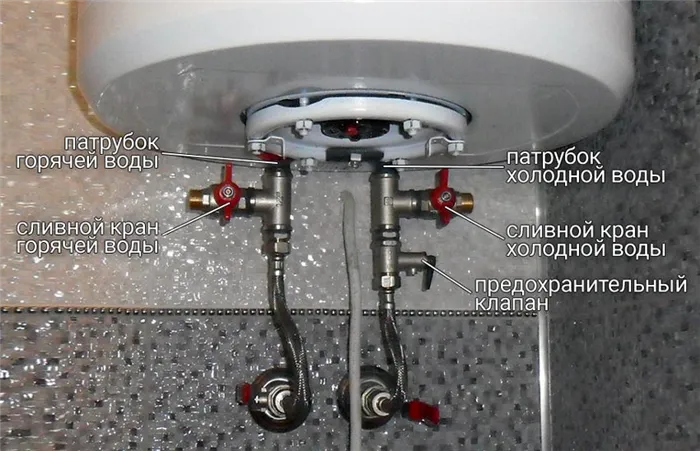 Как слить воду с водонагревателя через предохранительный клапан 3