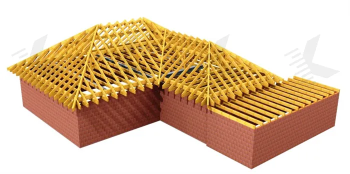 Стропильная система вальмовой крыши