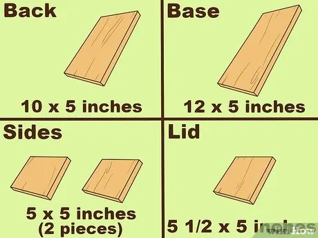 Step 2 Разрежьте доски на 5 кусков определенного размера.